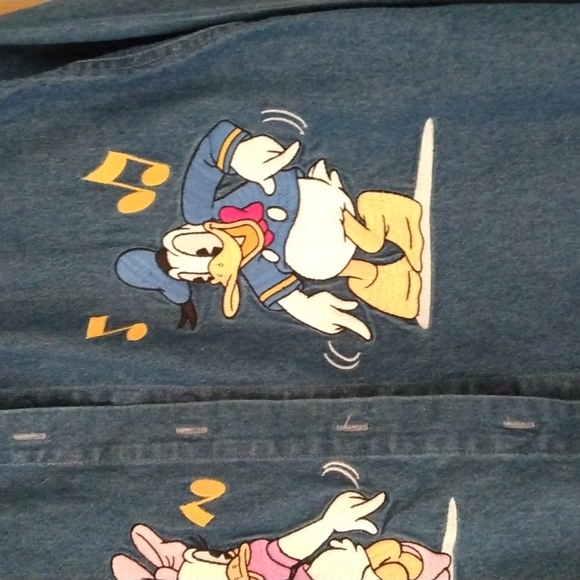💕HP💕Disney long sleeve Denim Shacket button front - Picture 5 of 6
